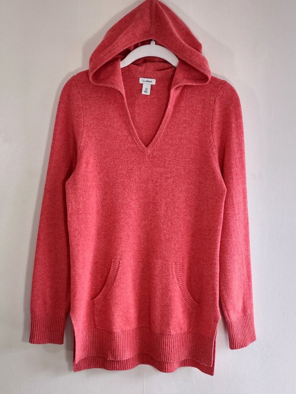L.L. Bean Women 100% Cashmere Sweater Hoodie Size XSmall Capsule Luxe